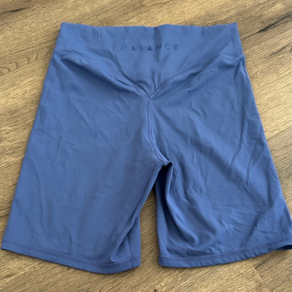 Balance Athletica Blue Bike Shorts